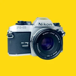 Nikon FG-20 35mm SLR Film Camera With Nikon E-Series 50mm F1.8