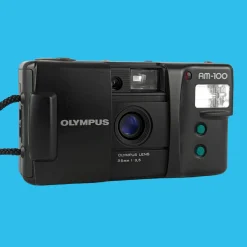 Olympus AM 100 35mm Film Camera Point and Shoot