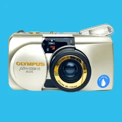Olympus MJU Zoom 115 Deluxe 35mm Point and Shoot Film Camera.