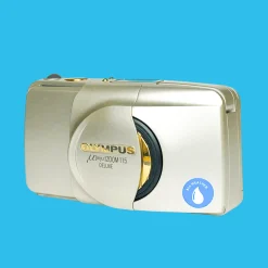 Olympus MJU Zoom 115 Deluxe 35mm Point and Shoot Film Camera.