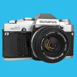 Olympus OM 30 35mm SLR Film Camera with Original Olympus 50mm Prime Lens
