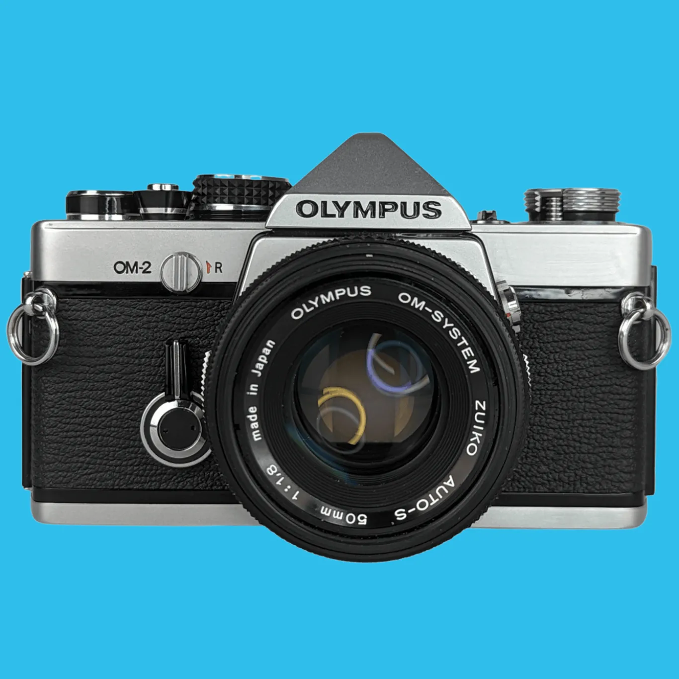 Olympus OM2 Vintage 35mm SLR Film Camera with f/1.8 50mm Prime Lens
