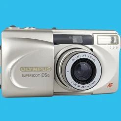 Olympus Superzoom 105G 35mm Film Camera Point and Shoot