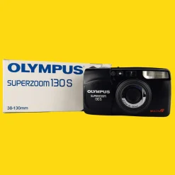 Olympus Superzoom 130S Brand New 35mm Film Camera Point and Shoot