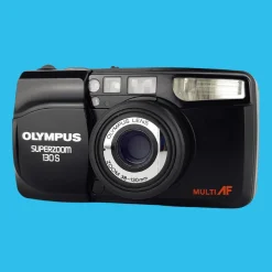 Olympus Superzoom 130S 35mm Film Camera Point and Shoot