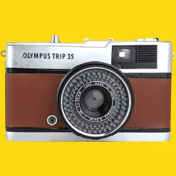Olympus Trip 35 Brown Point and Shoot 35mm Film Camera