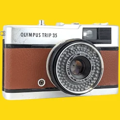 Olympus Trip 35 Brown Point and Shoot 35mm Film Camera