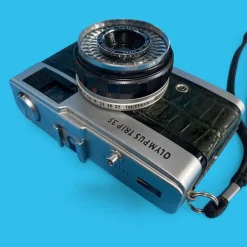 Olympus Trip 35 Green Leather Skin Point and Shoot 35mm Film Camera