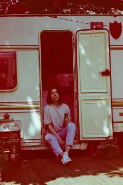 Olympus Trip 35 Lilac Point and Shoot 35mm Film Camera