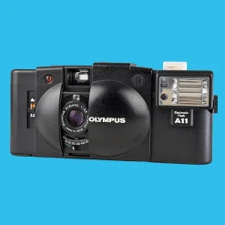 Olympus XA2 35mm Film Camera Point and Shoot WITH Olympus A11 Flash