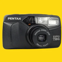 Pentax Espio 738G Black 35mm Film Camera Point and Shoot