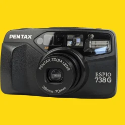 Pentax Espio 738G Black 35mm Film Camera Point and Shoot