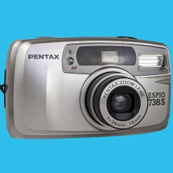 Pentax ESPIO 738S SILVER 35mm Film Camera Point and Shoot