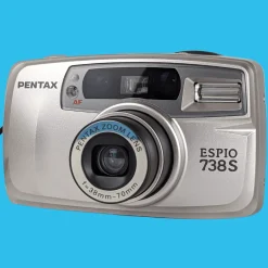 Pentax ESPIO 738S SILVER 35mm Film Camera Point and Shoot