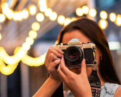 Pentax K1000 Vintage SLR 35mm Film Camera with Pentax f/2 50mm Prime Lens