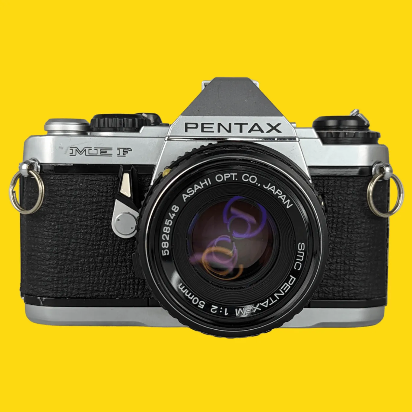 Pentax ME F Vintage SLR 35mm Film Camera with f/1.2 50mm Prime Lens