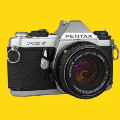 Pentax ME F Vintage SLR 35mm Film Camera with f/1.2 50mm Prime Lens