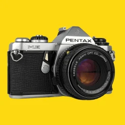 Pentax ME Vintage SLR 35mm Film Camera with f/1.2 50mm Prime Lens