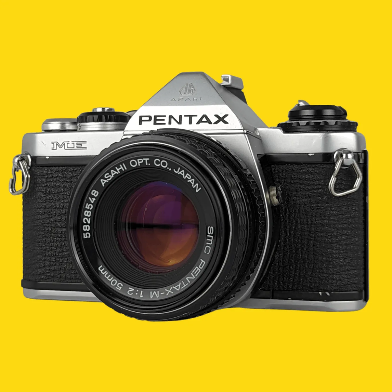 Pentax ME Vintage SLR 35mm Film Camera with f/1.2 50mm Prime Lens
