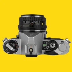 Pentax ME Vintage SLR 35mm Film Camera with f/1.2 50mm Prime Lens