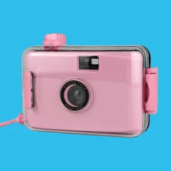 Pink Underwater Focus Free 35mm Point and Shoot Film Camera