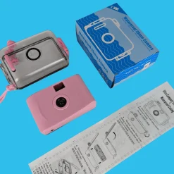 Pink Underwater Focus Free 35mm Point and Shoot Film Camera