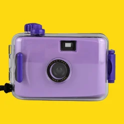 Purple Underwater Focus Free 35mm Point and Shoot Film Camera