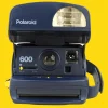 Retro Navy Polaroid 600 Instant Film Camera