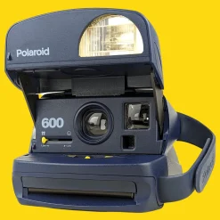 Retro Navy Polaroid 600 Instant Film Camera