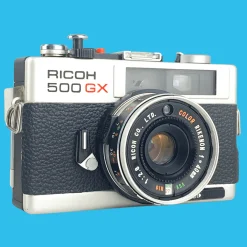 Ricoh 500GX Point And Shoot 35mm Film Camera With Rikenon 40mm f/2.8 lens