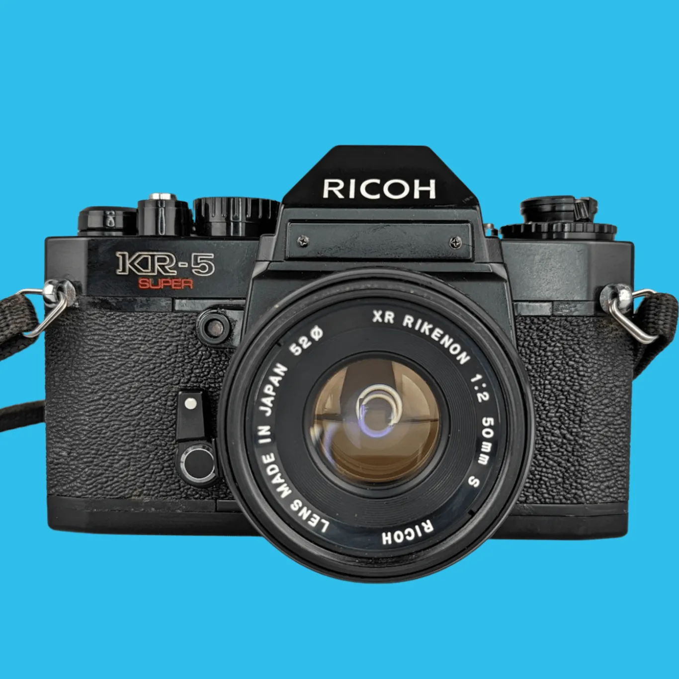 Ricoh KR-5 Super Vintage SLR 35mm Film Camera with 50mm Prime Lens