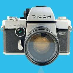 Ricoh TLS401 SLR 35mm Film Camera With Rikenon 50mm F1.7 Lens