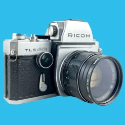 Ricoh TLS401 SLR 35mm Film Camera With Rikenon 50mm F1.7 Lens