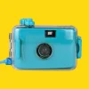 Teal Underwater Focus Free 35mm Point and Shoot Film Camera