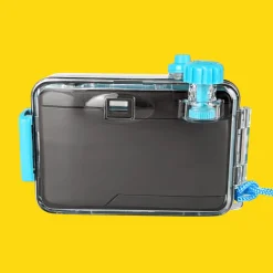 Teal Underwater Focus Free 35mm Point and Shoot Film Camera