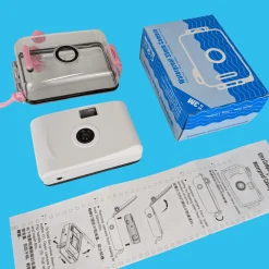 White Underwater Focus Free 35mm Point and Shoot Film Camera