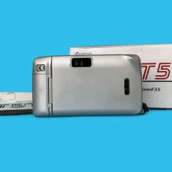 Yashica T5 Silver 35mm Film Camera Point and Shoot (No Box included)