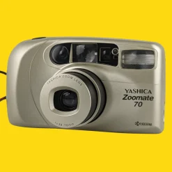 Yashica Zoomate 70 Silver 35mm Film Camera Point and Shoot
