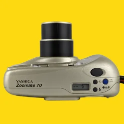 Yashica Zoomate 70 Silver 35mm Film Camera Point and Shoot