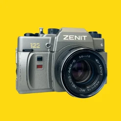 Zenit-122 50th Anniversary KMZ Special Edition 35mm Film Camera With 58mm Helios F1.8 Lens.