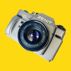 Zenit-122 50th Anniversary KMZ Special Edition 35mm Film Camera With 58mm Helios F1.8 Lens.